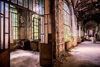 The corridors in a hospital in Italy