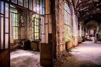 Die Korridore in einem Krankenhaus in Italien