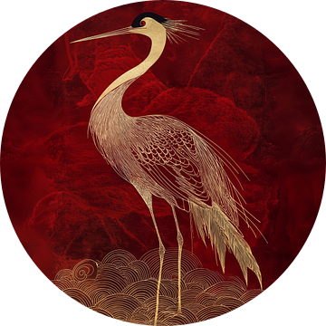 Gouden Kraanvogel in Rood Mysterie
