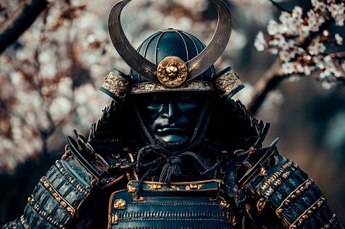 Samurai in traditional armour