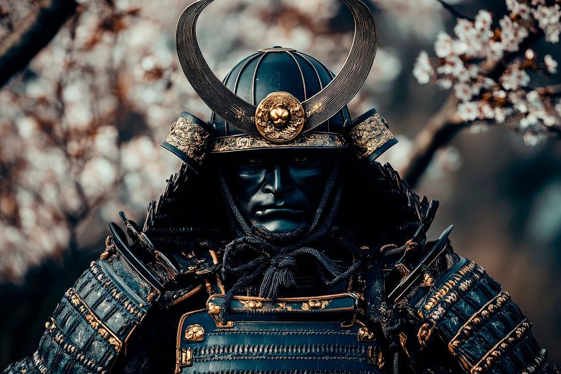 Samurai in traditional armour by Poster Art Shop