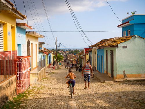 Colorful houses in the streets of Trinidad, Cuba