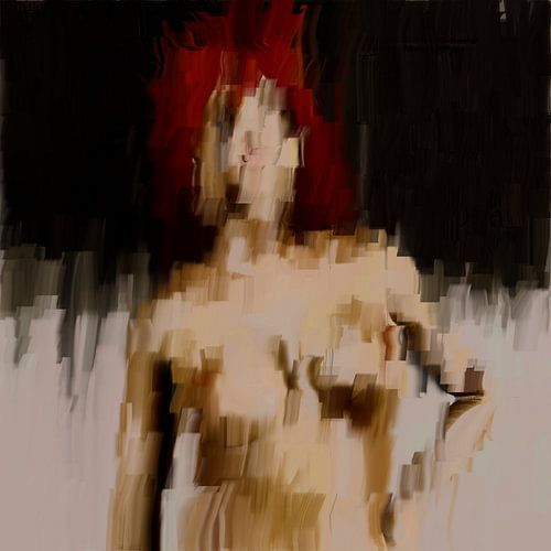 Abstraktes Akt-Portrait