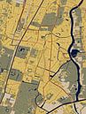 Kaart van Heemstede in de stijl van Gustav Klimt van Maporia thumbnail