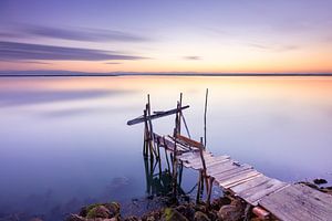 Steg an der Lagune, Portugal (3)