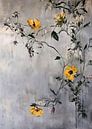 Yellow flowers painting by JBJart Justyna Jaszke thumbnail