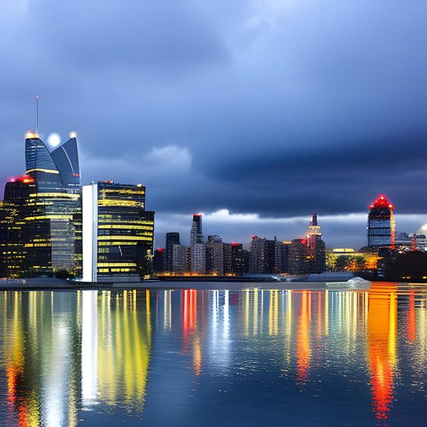 Buildings in the light by Heike Hultsch
