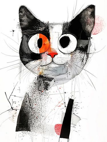 Dessin d'un chat - Art animalier 15 #chat sur JBJart Justyna Jaszke
