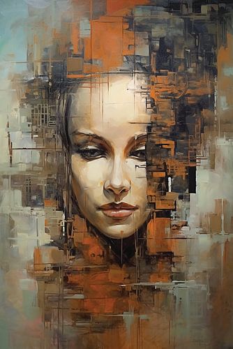 Moderne stijl portret.