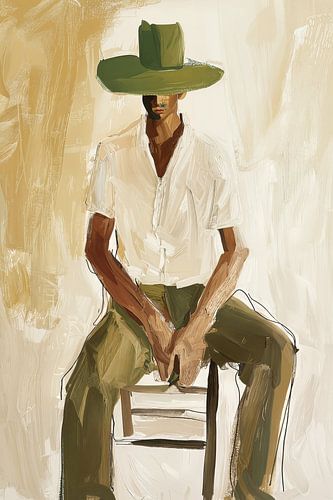 The Man in the Green Hat: Tranquillity and mystery