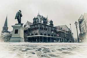 Hoorn De rode steen winter sneeuw van Shorty's adventure