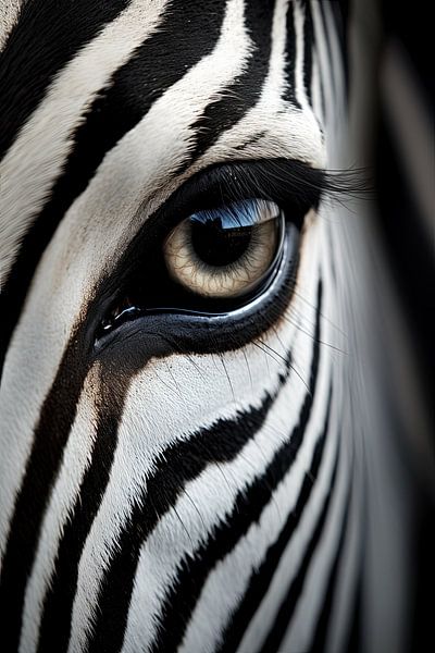Zebra portrait by Bert Nijholt