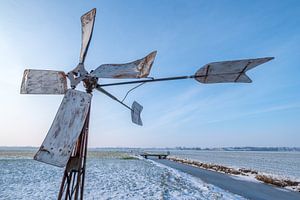 Windmolen in het weiland van Moetwil en van Dijk - Fotografie