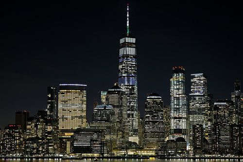 NYC Freedom Tower bei Nacht