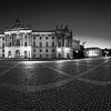 Berlin Bebeplatz - Panorama Black and White by Frank Herrmann