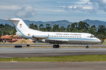 Fokker F28 Fellowship van de Colombiaanse luchtmacht.