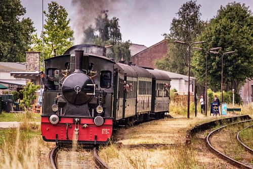 Dampflokomotive LTM26 im Bahnhof von Wijlre