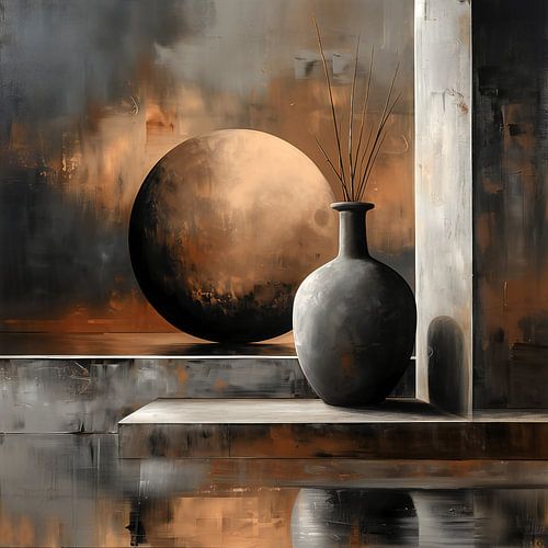 Japandi-Style Still Life VI by Jacky