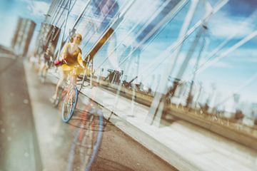 bike double exposure van Karin vanBijlevelt