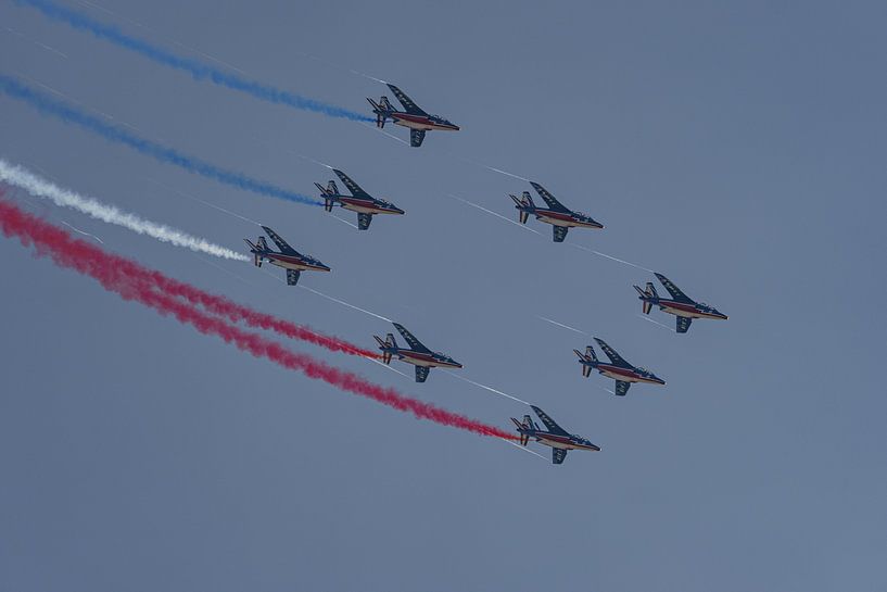 Die Patrouille de France 2021 in Aktion. von Jaap van den Berg