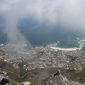 Uitzicht over Kaapstad van Quinta Dijk
