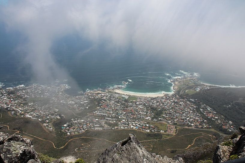 Uitzicht over Kaapstad van Quinta Dijk