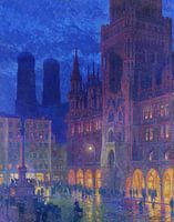 Munich, Marienplatz, Charles Johann Palmie, 1907