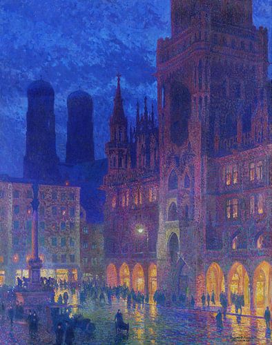 München, Marienplatz, Charles Johann Palmie, 1907
