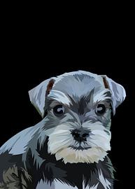 Schnauzer Hund Vektor von IHSANUDDIN .