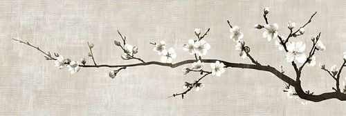 Blumenbild Beige | Silent Harmony