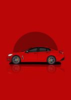 Kunstauto chevrolet ss rood