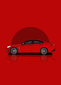 Art Car chevrolet ss red