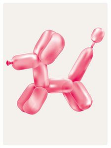 Ballon Chien - Rose