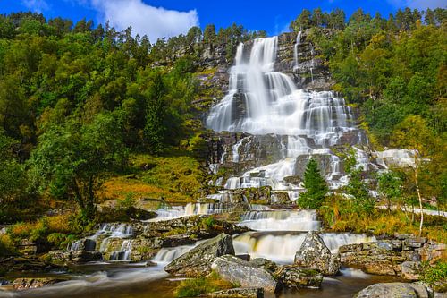 Wasserfall Tvindefossen, Norwegen von Henk Meijer Photography
