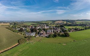 Luftpanorama der Gemeinde Mesch in Südlimburg