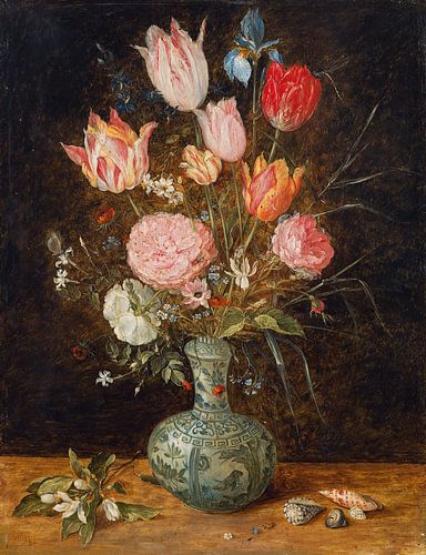 Boeket bloemen in een Chinese vaas, ca 1625, Jan Brueghel de Jonge