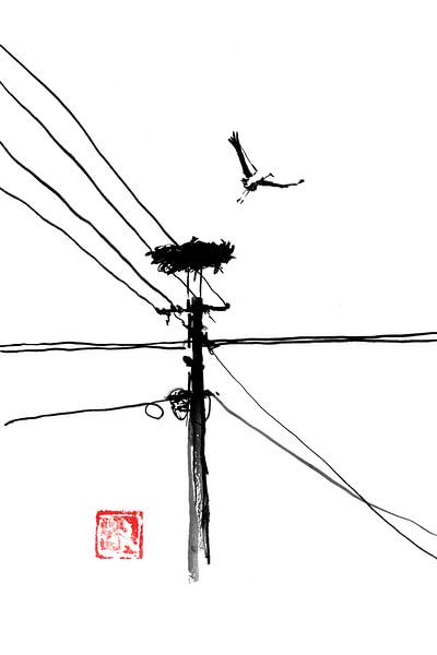 Storchenabnahme von Péchane Sumie