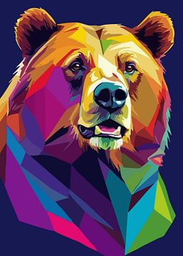 Grizzly Beer Pop Art van MIROKKU