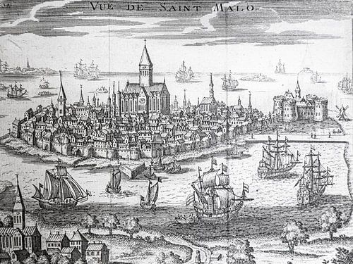 Kopergravure van Saint-Malo