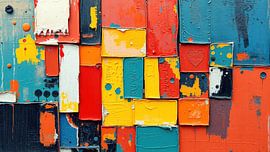 Abstrakte Kacheln im Farbenspiel von AidasignArt