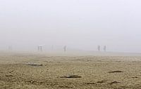 Surfer im Nebel