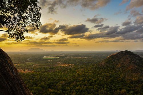 Het bergen landschap van Sri Lanka