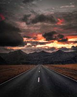 Road towards the dark mountains