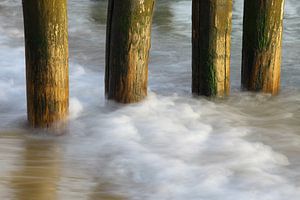 Vagues et brise-lames