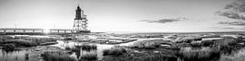 Phare de la mer du Nord noir et blanc sur Manfred Voss, Photographie Noir et Blanc
