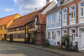 Maisons anciennes de la Skippergade, à Nyborg, au Danemark sur PhotoCluster