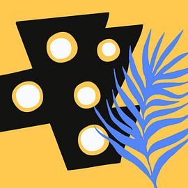 Tropische Mid Century Modern Kunst von Mad Dog Art