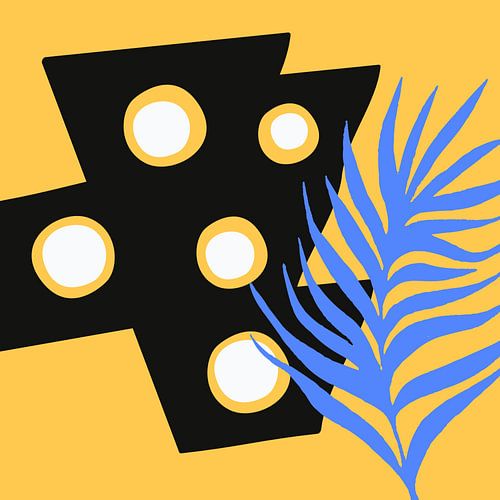 Tropische Moderne Kunst uit het Midden van de Eeuw
