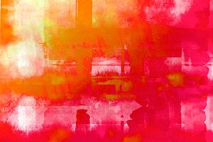 Abstraktion in Rot Orange