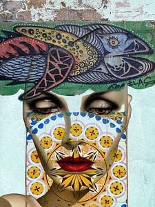 The face, the fish and the azulejos sur Gabi Hampe